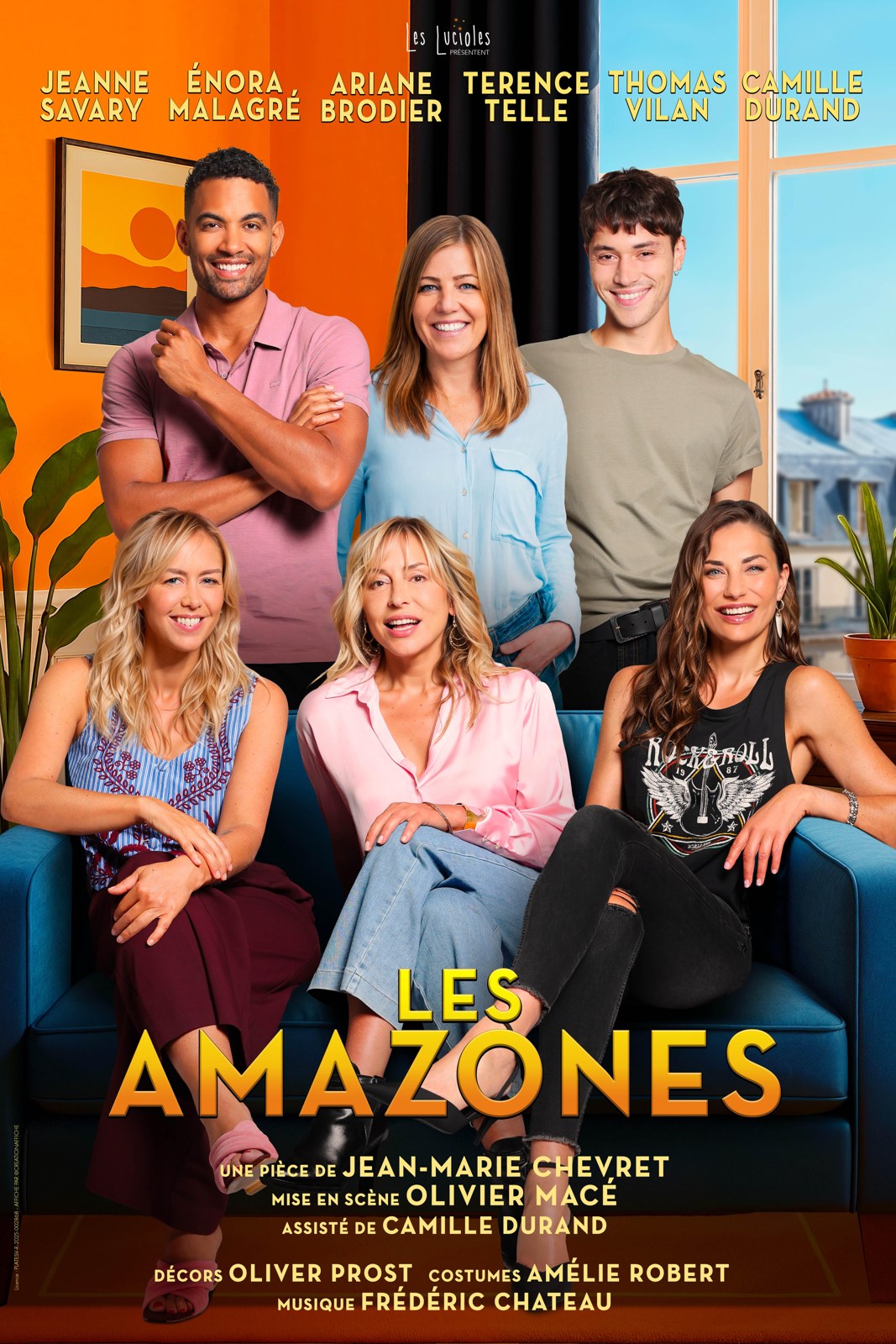 Affiche du spectacle Les amazones