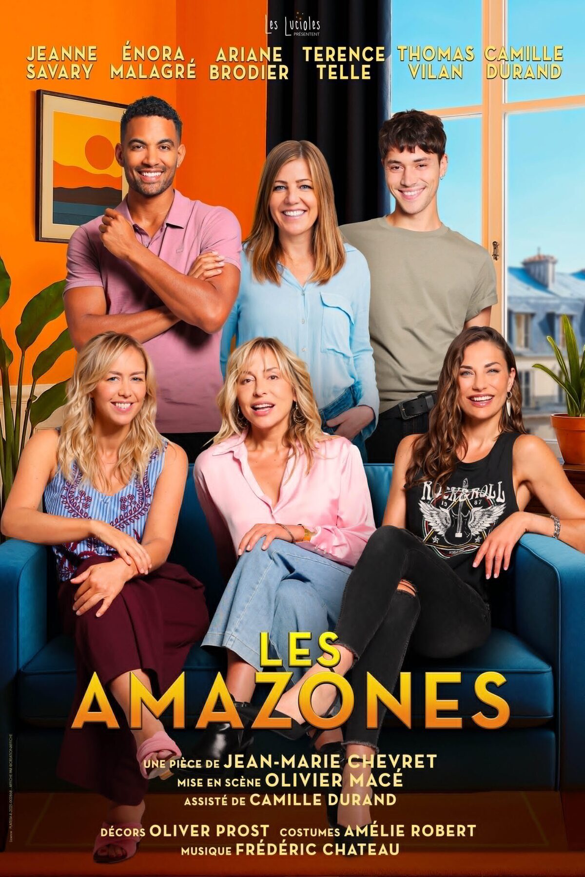 Affiche du spectacle Les amazones