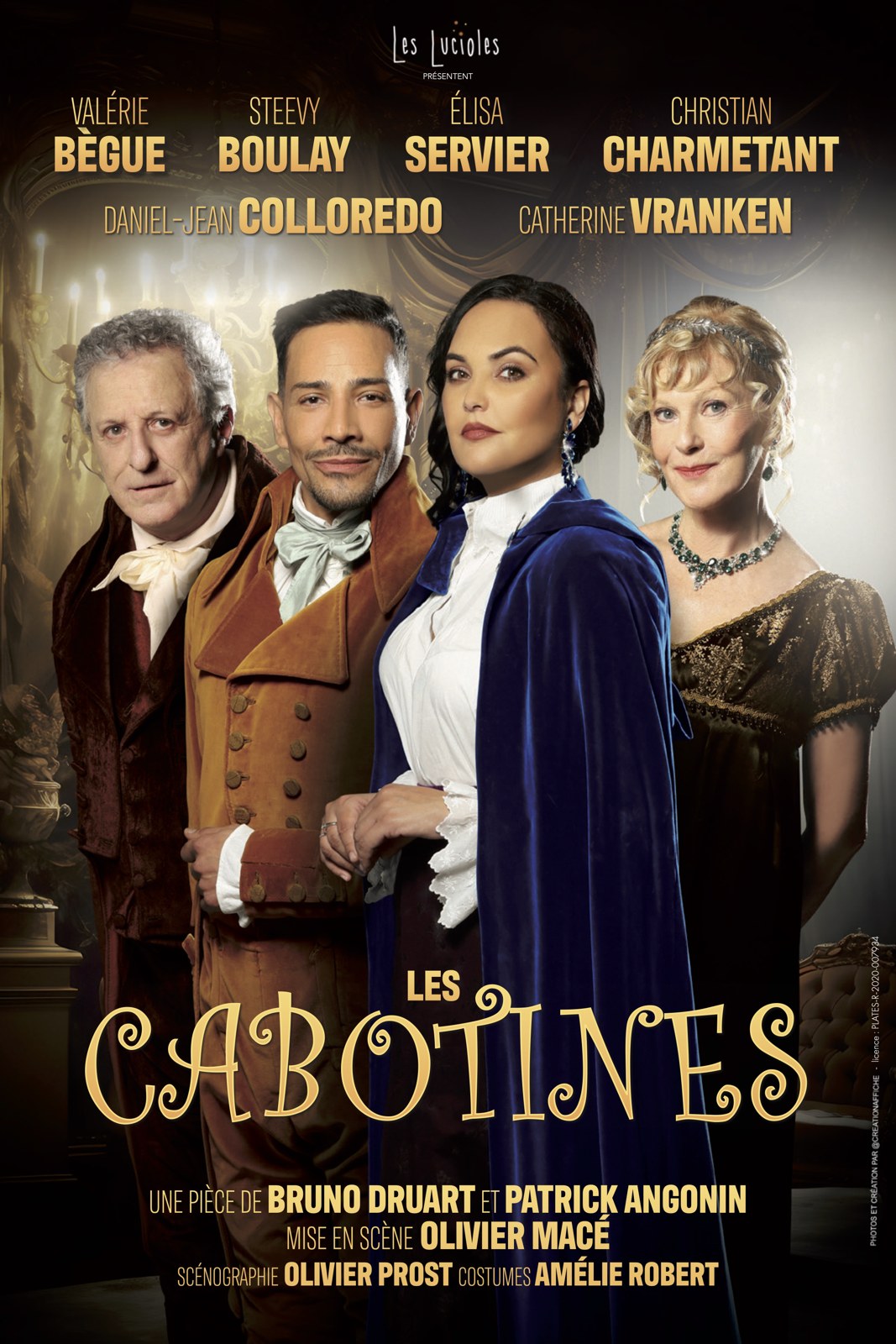 Affiche du spectacle Les cabotines