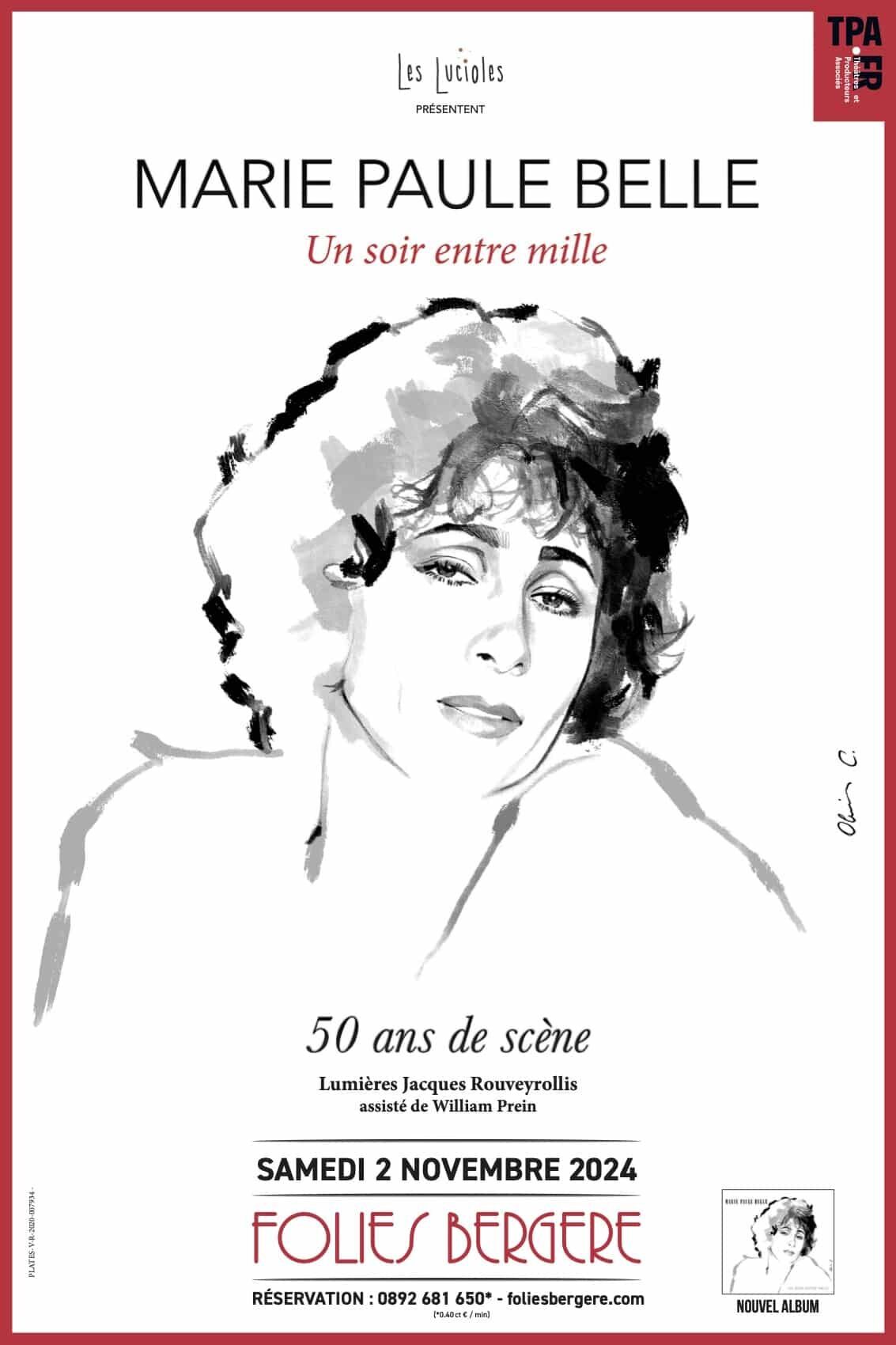 Affiche du spectacle Marie Paule Belle